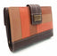 BILLETERA PIEL TRICOLOR BROCHE MARRON | CARAMELO | 1 UNIDAD | 810955200