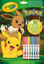 Libro actividades Pokémon con 7 rotuladores Crayola