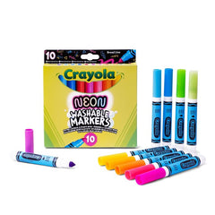 Rotulador Crayola Maxi Punta 10 Colores Neon | Crayola | Pack 1 Unidades