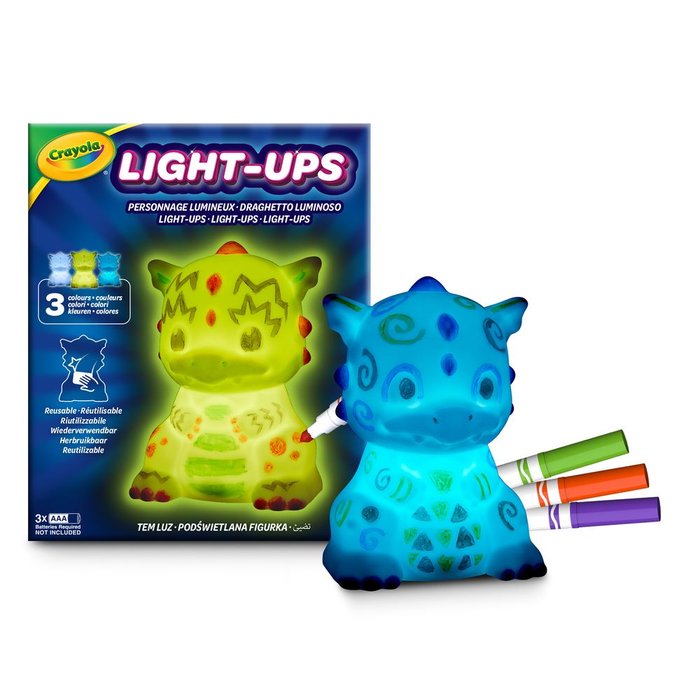 JUEGO COLOREA TU DRAGON-UNICORNIO LUMINOSO MODELO SURTIDO | CRAYOLA | 1 UNIDAD | 71662176372