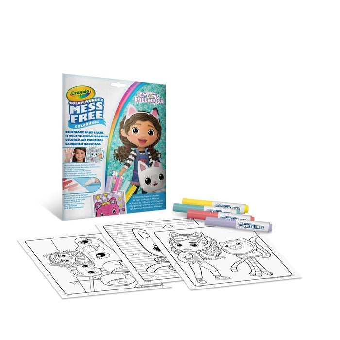 COLOREA SIN MANCHAS-LIBRO GABBY'S DOLLHOUSE WONDER | CRAYOLA COLOR WONDER | 1 UNIDAD | 71662728618