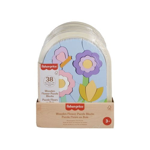 FISHER-PRICE PUZLE DE FLORES CON BLOQUES DE MADERA | FISHER-PRICE MATTEL | 1 UNIDAD | 194735238507