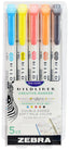 Rotulador Mildliner Doble Punta Friendly 5 Colores Surtidos Marca Zebra Pen