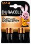 Pilas Duracell Powerboost AAA blister 4 unidades