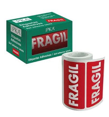 ROLLO 200 ETIQUETAS FRAGIL | 1 UNIDADES | (DIA CASH PAPELERIA)