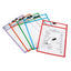 Juego 5 Fundas Transparentes para Escribir y Borrar Learning Resources