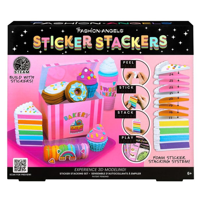 STICKER STACKERS PEGATINAS 3D SET DE PASTELERIA | CRAYOLA CREATIONS | 1 UNIDAD | 787909131959