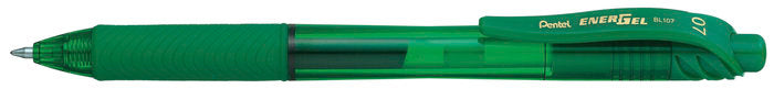 BOLIGRAFO ENERGEL 0,7 RETRACTIL VERDE | 12 UNIDADES | (PENTEL)
