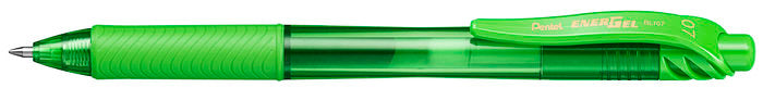 BOLIGRAFO ENERGEL 0,7 RETRACTIL VERDE CLARO | 12 UNIDADES | (PENTEL)