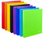 C/10 carpeta a4 2 anillas 25mm carton forrado colores surtidos serie luz