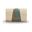 Cartera Piel Mujer Voltana Bi Taupe y Beige D&l 9x16cm