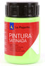 C/6 bote pintura satinada La Pajarita verde loro base latex