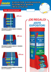 LOTE DISPENSADOR PEGAMENTO BARRA IMEDIO NUEVO | 1 UNIDADES | (PRODUCTOS IMEDIO, S,A,)