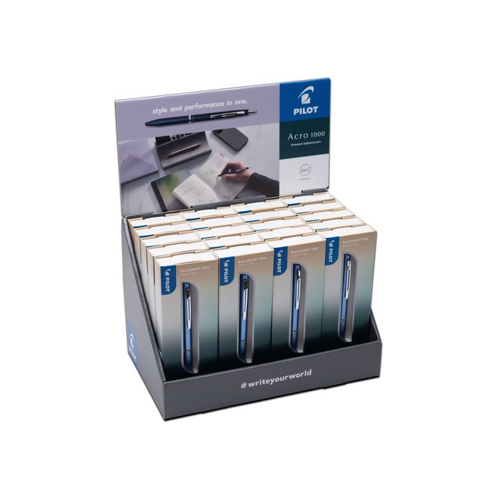 EXPOSITOR 20 BOLIGRAFO PILOT ACRO 1000 COLORES SURTIDOS | 20 UNIDADES | (PILOT)