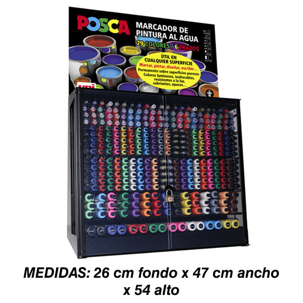 Expositor 369 Marcadores Posca | Posca | Pack 1 Unidades