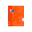 Libreta Grapada Tapa Plástico A5+ 48H Pauta 3,5 mm Naranja Oxford