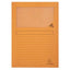 Paq/25 subcarpetas a4 con ventana 120g color naranja