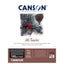 Bloc encolado canson mi-teintes 24x32cm 30h 160g hojas color negro