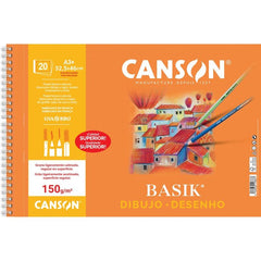 BLOC DIBUJO PAPEL BASIK A3+ 32,5X46 150GR 20H CON RECUADRO | 1 UNIDADES | (GUARRO & CANSON)