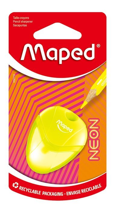 BLISTER SACAPUNTAS IGLOO 1 ORIFICIO NEON AMARILLO | 1 UNIDADES | (MAPED)