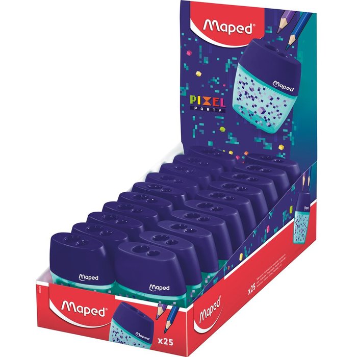 EXPOSITOR 20 AFILALAPIZ MAPED SHAKER 2 USOS PIXEL PARTY | 20 UNIDADES | (MAPED)