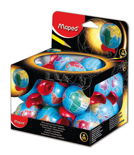 EXPOSITOR 16 AFILALAPIZ MAPED GLOBE 1 USO | 16 UNIDADES | (MAPED)