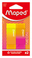 Blister 2 Gomas Neon Surtidas MAPED