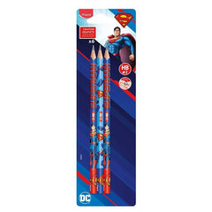 BLISTER 6 LAPIZ GRAFITO PLAST SUPERMAN HB | 1 UNIDADES | (MAPED)