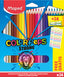 LAPIZ MAPED COLOR'PEPS STRONG 24 COLORES + 24 ETIQUETAS | 1 UNIDADES | (MAPED)
