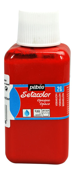 PINTURA SETACOLOR OPACO 250 ML BERMELLON | PEBEO | 1 UNIDAD | 3167862960266