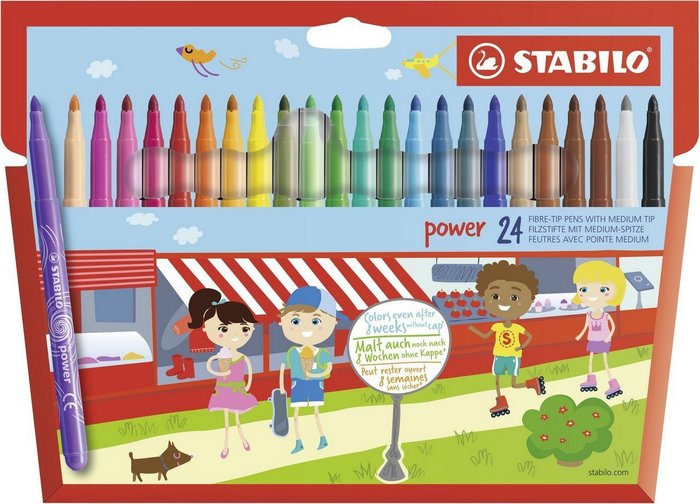 Rotulador Stabilo Power 24 Colores Surtidos | Stabilo | Pack 1 Unidades