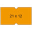ETIQUETA ROLLO 21X12 NARANJA REMOVIBLE PACK 6 UNID 1000 UNI | 1 UNIDADES | (APLI)
