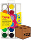 (Pack 12u.) estuche plastico 12 acuarelas jovi colores surtidos