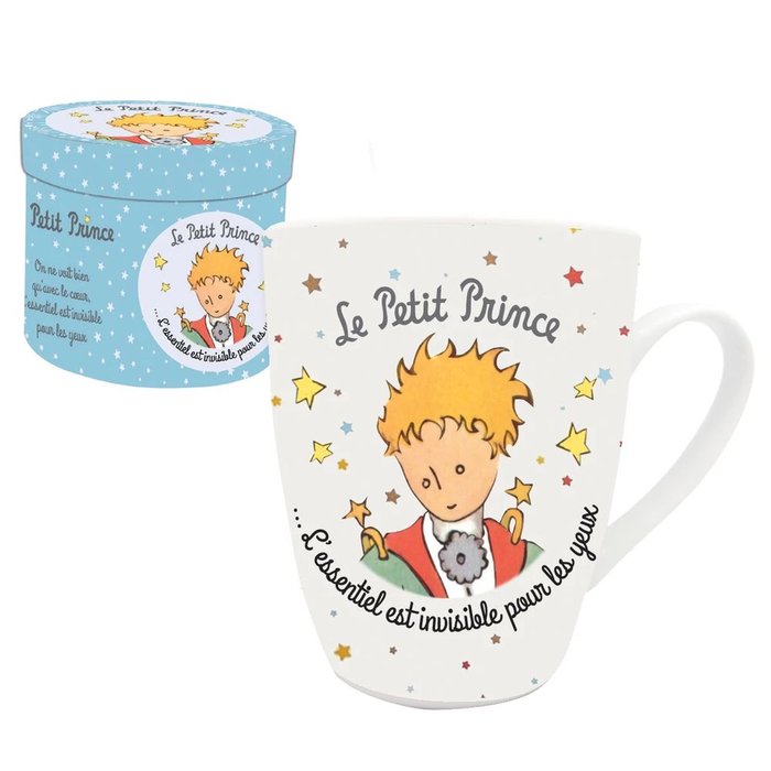 TAZA EL PRINCIPITO BLANCA DIBUJO DE CARA CON CAJA DE REGALO | ENESCO | 1 UNIDAD | 3453131151504