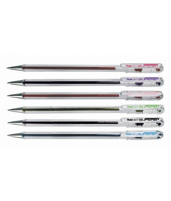 BOLIGRAFO PENTEL BK77 NEGRO | 12 UNIDADES | (PENTEL)