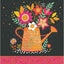 Tarjeta Felicitaicon Arabesco Regadera Flores 16x16 cm Pictura