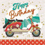 Tarjeta Felicitación Arabesco Scooter 16x16 cm Pictura