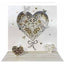 Tarjeta 3D Boda Corazones Pictura 16x16 cm