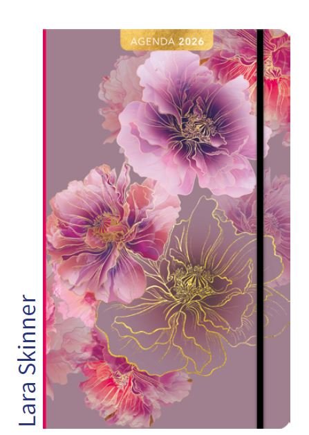 AGENDA ANUAL 2026 SEMANA VISTA LARA SKINNER FLORES 13X21 CM | PICTURA