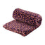Manta Leopardo Morado DERRIERE LA PORTE Regalo 170x130 cm