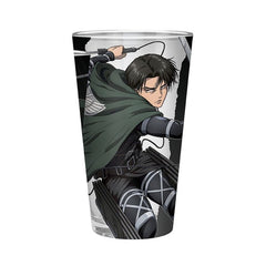 VASO GRANDE 400ML LEVI S4 ATTACK ON TITAN | ABYSSE | ENVASE 2 UDS. UNIDAD | 23665361083454