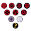 Expositor 26 Bolsas Sorpresa Chapa 50 mm Naruto ABYSSE