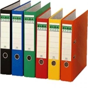 ARCHIVADOR A4 4 ANILLAS 75MM DOBLE PALANCA NEGRO | 1 UNIDADES | (ELBA)