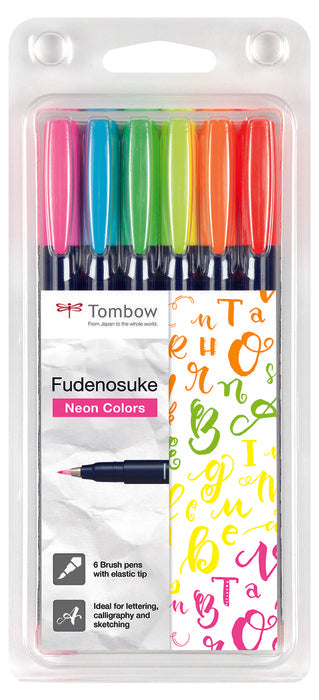 Rotulador Tombow Fudenosuke Base Agua Punta Elastica Dura 6 | Tombow | Pack 1 Unidades