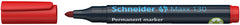 Rotulador Permanente Maxx 130 Punta Redonda Rojo | Schneider | Pack 10 Unidades