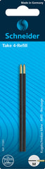 RECAMBIO BOLIGRAFO 4 COLORES BLISTER 2 UDS NEGRO | 1 UNIDADES | (SCHNEIDER)