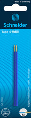Recambio Bolígrafo 4 Colores Blister 2 Uds Azul Schneider