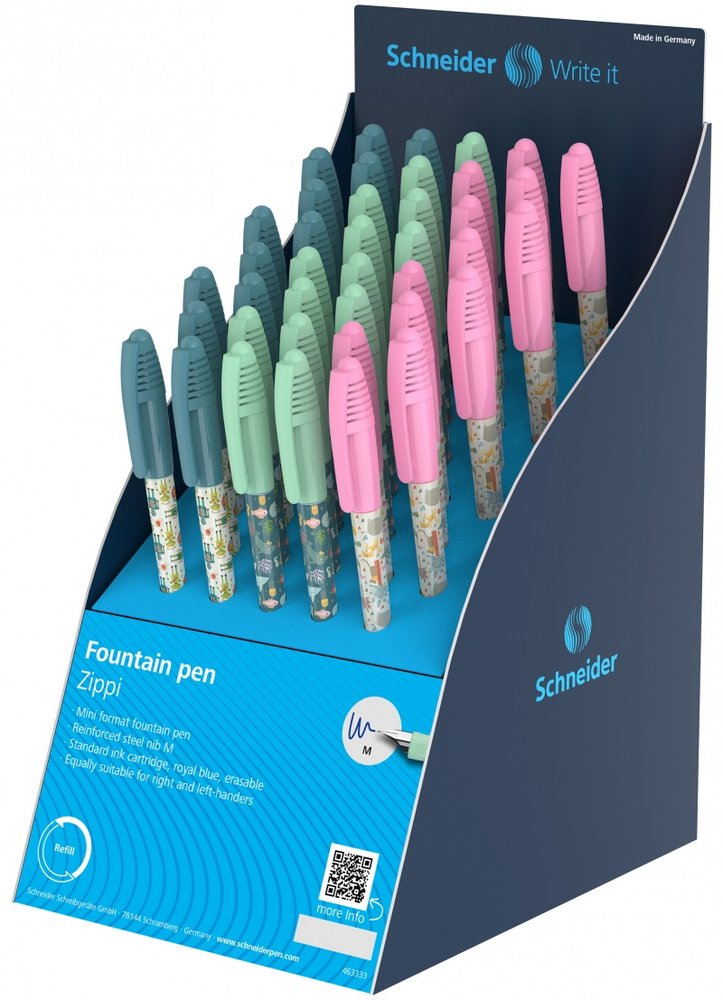 EXPOSITOR 40 PLUMAS SCHNEIDER ZIPPI SURTIDAS 306742 | 40 UNIDADES | (SCHNEIDER)