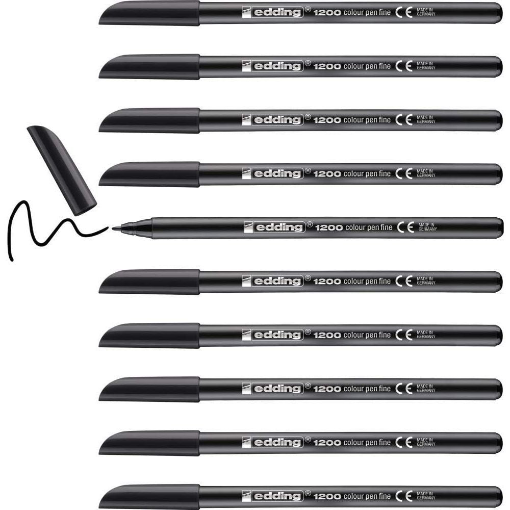 Rotulador Edding 1200 Negro | Edding | Pack 10 Unidades