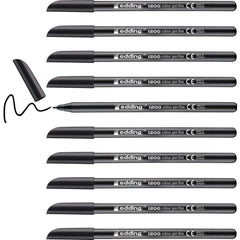 Rotulador Edding 1200 Negro | Edding | Pack 10 Unidades